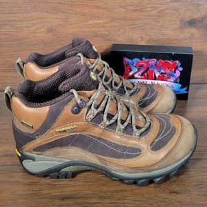 Merrell Women's Siren Hiking Boots Mid Brown Leather Waterproof Size 7